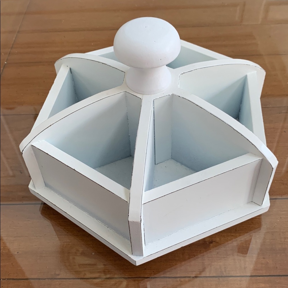 Wooden Rotating Organizer for Makeup, Utensils, Crafts, Office Supplies, Remotes